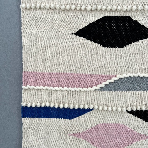 FROM INDIA TO YOU Macrame Tapestry Woven Wall Hanging Large Cream Boho Fringe - Picture 6 of 10